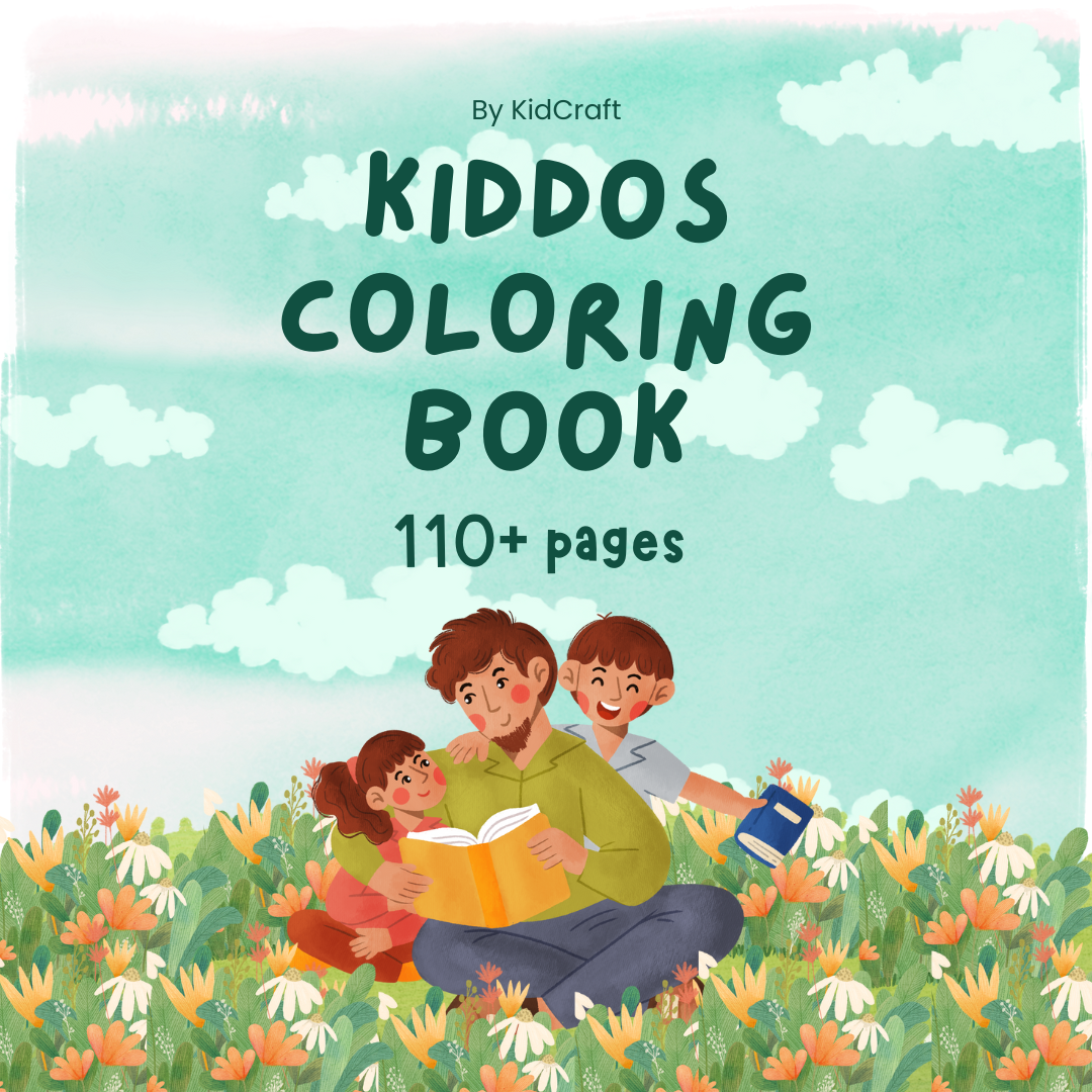 Kiddos Printable Coloring Book | 110+ Pages for Kids