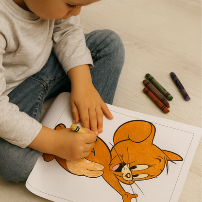 Tom & Jerry Adventures | Kids’ Printable Coloring Book (64 Pages)