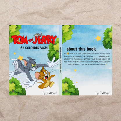 Tom & Jerry Adventures | Kids’ Printable Coloring Book (64 Pages)